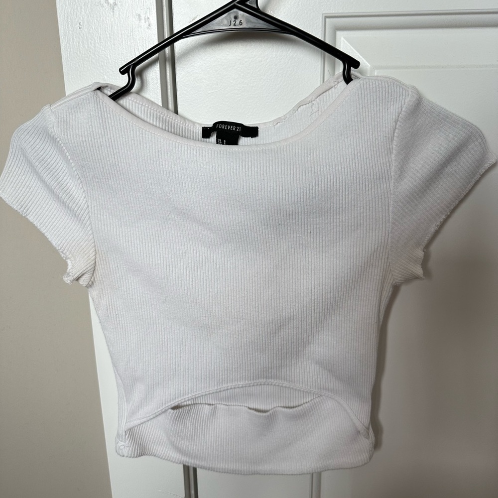 White Crop Top